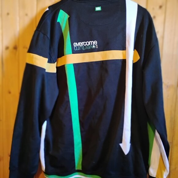 Men's White Vintage XL Ecko Unlimited Track Jacket Overcome Overturn Y2K - Picture 7 of 7